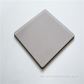 Panel de policarbonato de hoja sólida de lámina de plástico gris